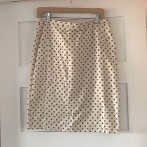 Topshop wiggle skirt, polka dots